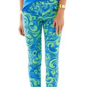 💕 Lilly Pulitzer Kelly Pants Send Me An Angel - size 8 💕
